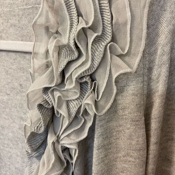 Magaschoni Women Silk Cashmere Raffle Front Open Cardigan Sz S - Picture 2 of 8